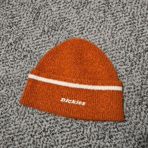 NWT: Dickies Orange Cuffed Beanie Hat - One Size